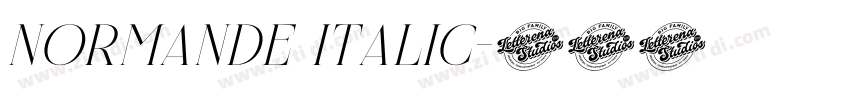 Normande Italic字体转换